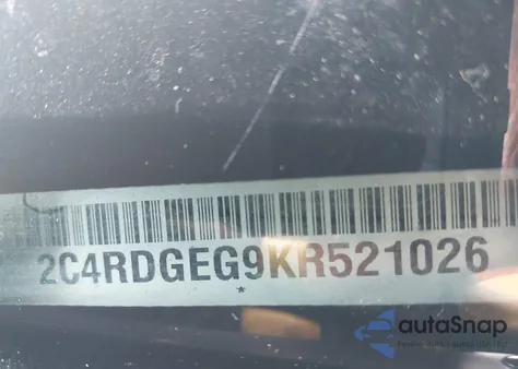 2019 Dodge Grand Caravan Gt from USA, damaged, VIN 2C4RDGEG9KR521026